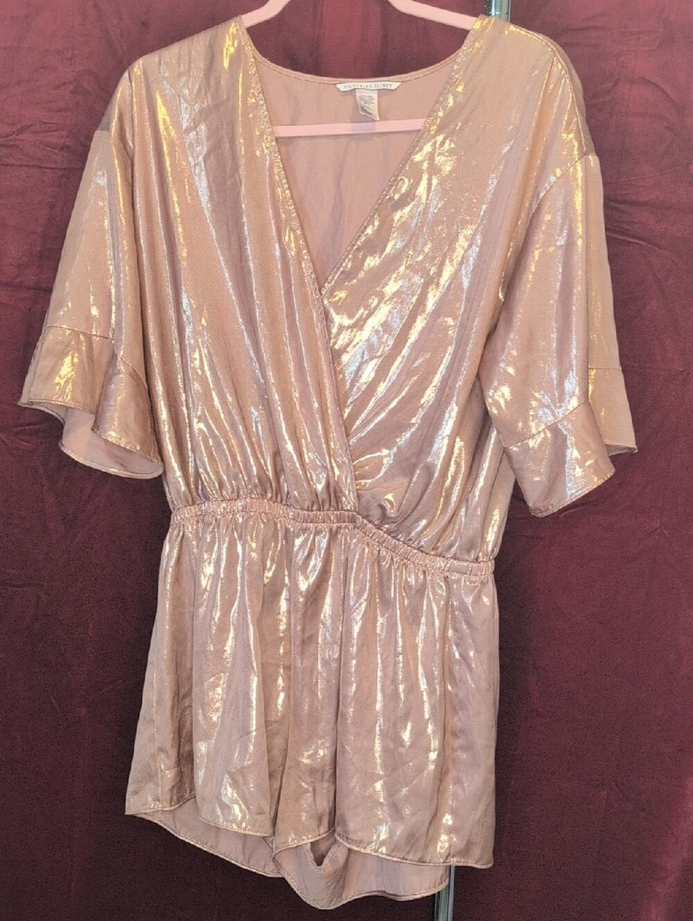 Shimmery Rose Gold Romper